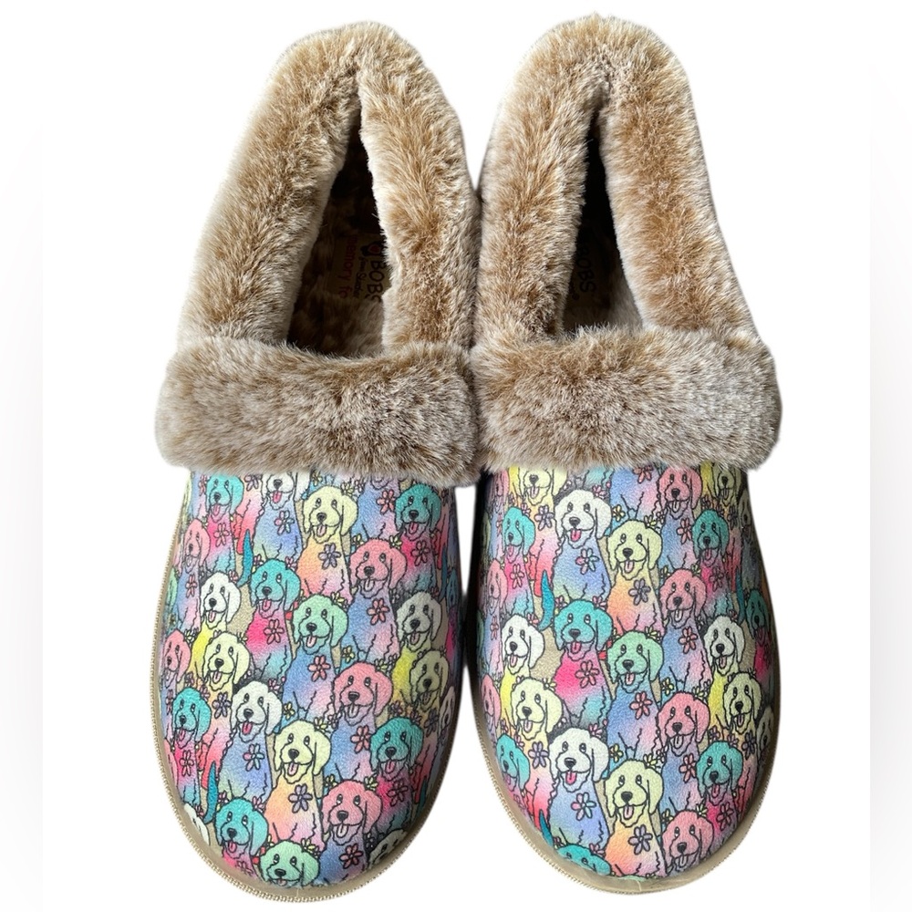 BOBS from Skechers Multicolor Dog Print Women's Slippers